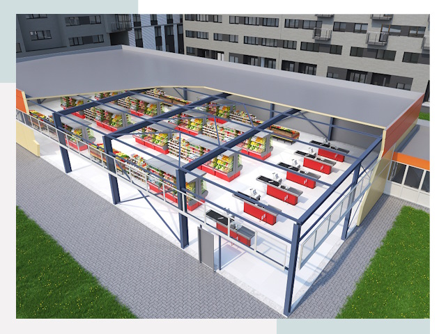 Строительство магазинов в Фурманов от 611 руб. за м²