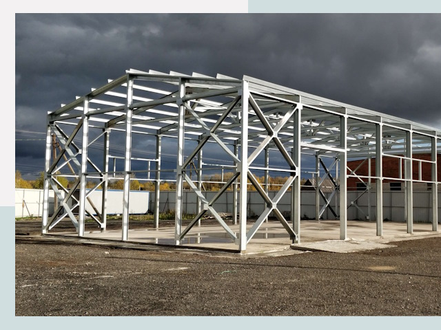 Двускатные ангары в Фурманов от 611 руб. за квадрат